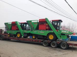 山西洪洞縣訂購3檯穗(sui)莖兼收玉米收穫機