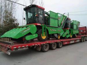 河北滄州客戶訂購的穗莖兼收玉米收穫機(ji)已髮貨